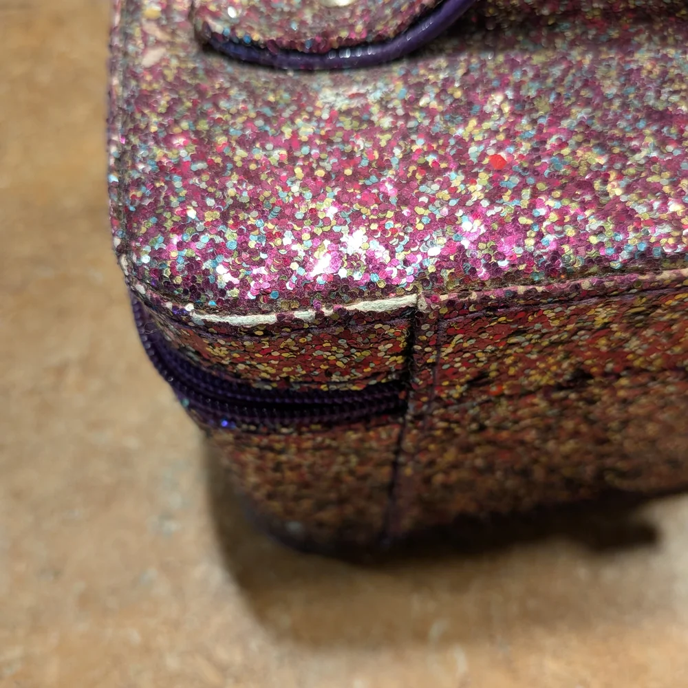 Caboodles Glitter Pink Purple Travel Makeup Case